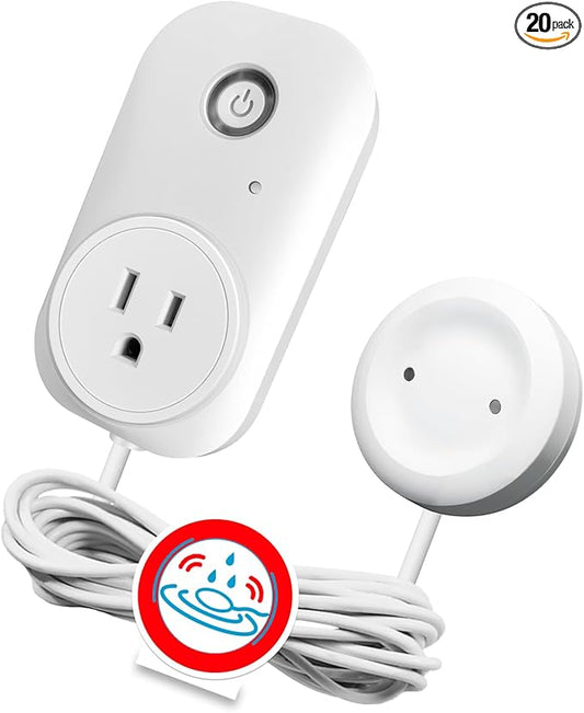 Smart Leak Detection Sensor - Water Leak Alarm with Real-Time Alerts for Home, Office & Basement Protection