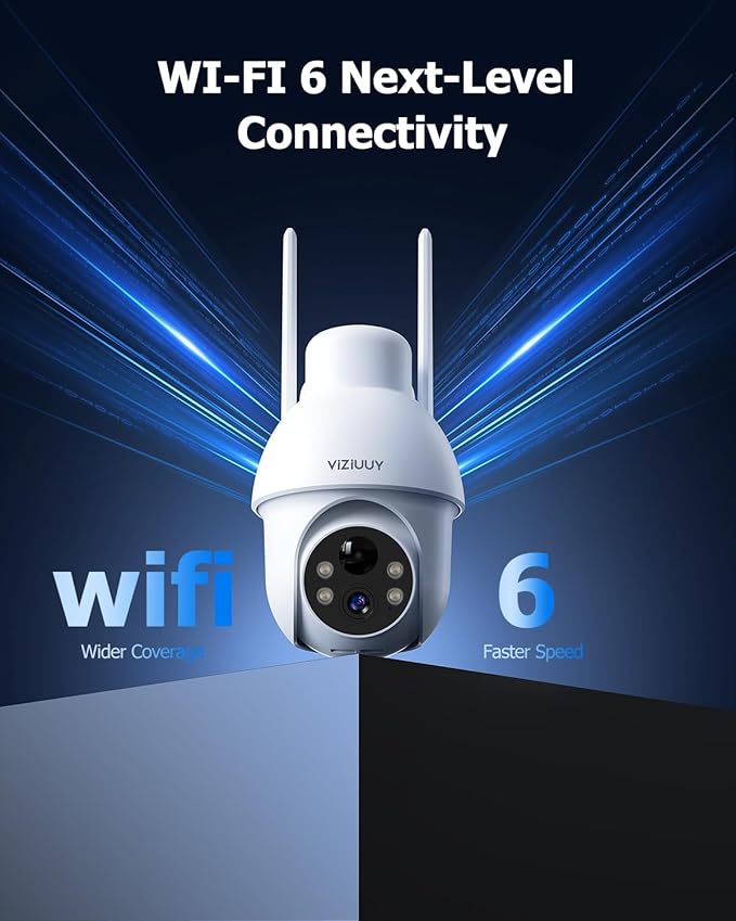 5MP Solar Security Camera Outdoor, Wireless Battery Powered Security Camera with 360°View, Pan and Tilt, Color Night Vision with Floodlight,PIR Human Detection,Compatible with Alexa