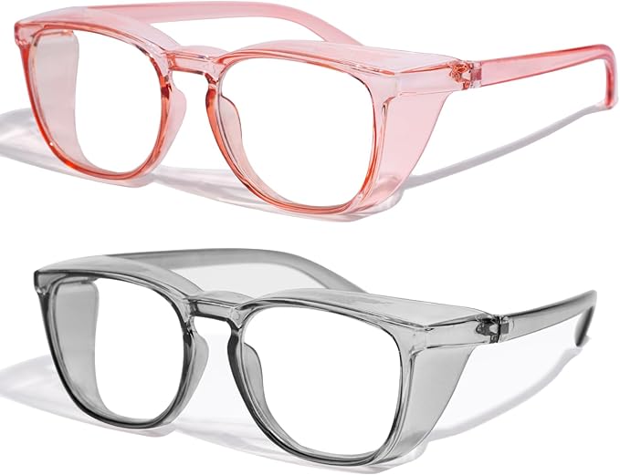 Safety Glasses Anti Fog Clear Blue Light Blocking Eye Protection Nurse Goggles for Women Men