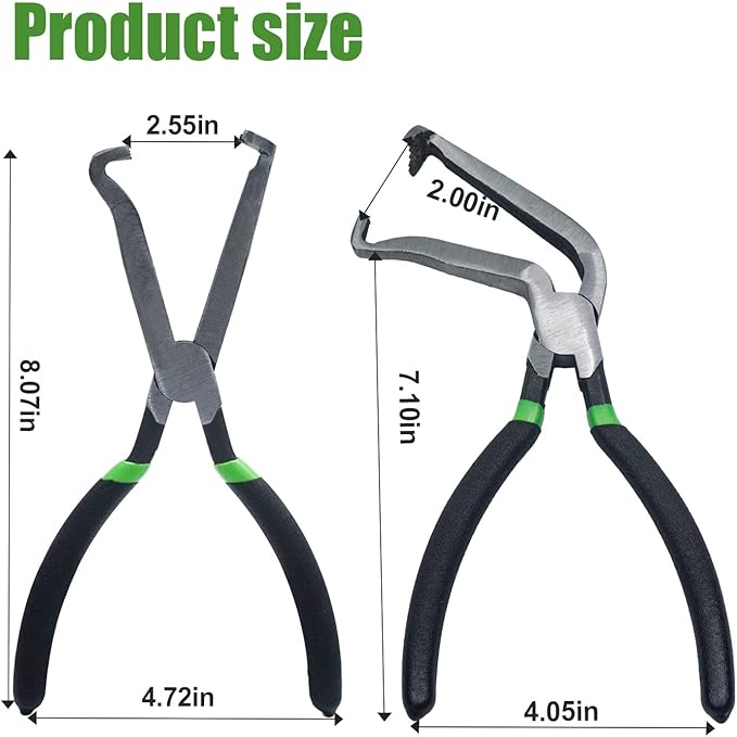 2Pcs 37960 Electrical Disconnect Pliers 60 Degree Plier and Straight Plier