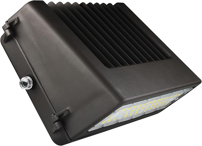 OSTEK 80W Full Cut-Off LED Wall Pack Light with Photocell 11000LM 5000K - Replaces 300 watt Metal halide/HPS, Outdoor Area Full Cutoff Wall Pack led Light Fixture IP65, UL, DLC (watts, 80)