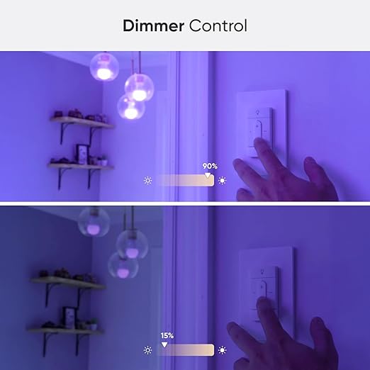 Nanoleaf Sense+ Smart Light Switch with Built-in Motion & Daylight Sensor, Wireless Switch, Matter Early Access, Exclusive for Nanoleaf Smart Lights, Dimmer, 2 Configurable with Up to 6 Custom Actions