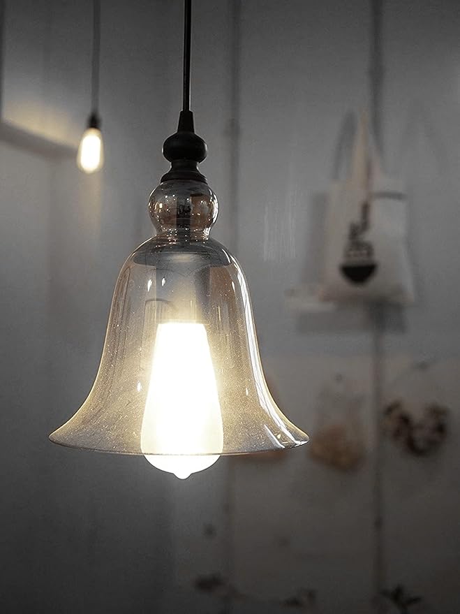 Dimmable LED Tubular Bulb 6W,60W Equivalent 600 Lumens, Antique Edison Style LED Filament Light Bulbs, E26 Clear Edison Bulb Daylight 4000K Pack of 12