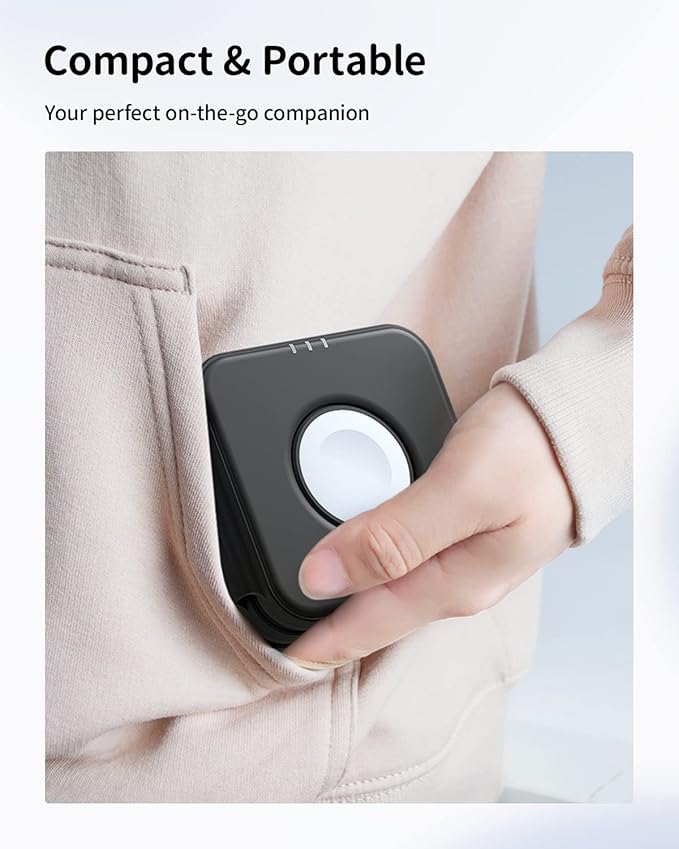 Wireless Charger Magnetic for iPhone - JoyGeek Wireless Charging Station Pad for iPhone 15 14 13 12 Pro Max Plus, for Apple Watch Ultra 9-2, AirPods