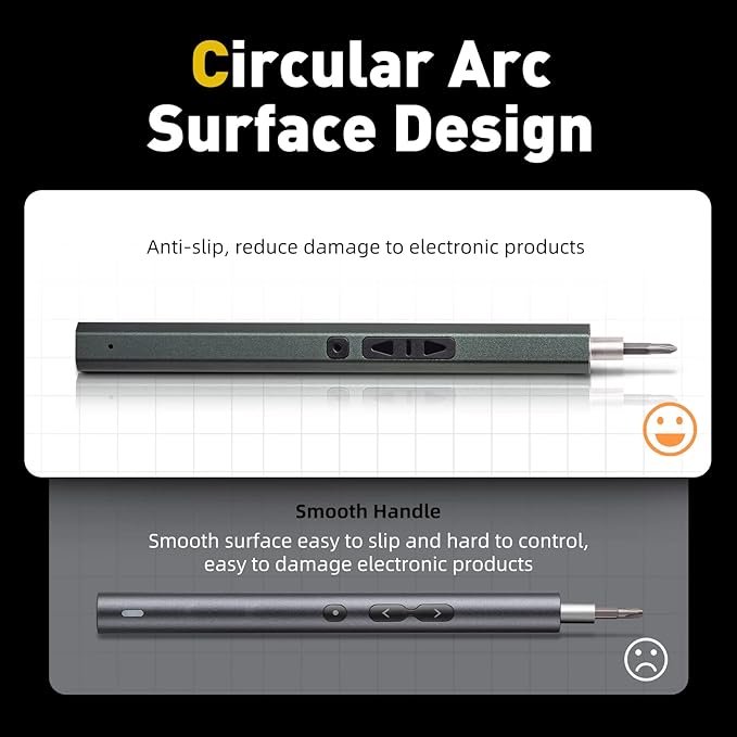 Electric Screwdriver Cordless, 66 In 1 Mini Screwdriver Set, 2 Gears Torque, Powerful Motor, S2 Steel Magnetic Bits, Type-C Fast Charge, Precision Screwdriver for Phone,Laptop,Camera,Watch,Drone,Toys