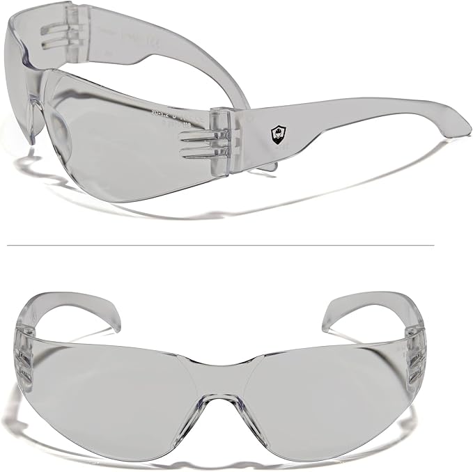 Defender Safety VS1 Safety Glasses, 30 pack, Polycarbonate protective eyewear, impact resistant Anti Scratch, ANSI Z87