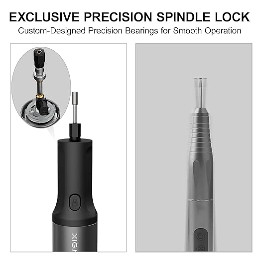 Cordless Rotary Tool Kit, 7.2V with Higher Torque, More Powerful, 5 Speeds 10000 to 28000 RPM, with 42 Accessories, Multi Purposes, Sanding, Polishing, Drilling, Etching, Engraving, DIY Crafts