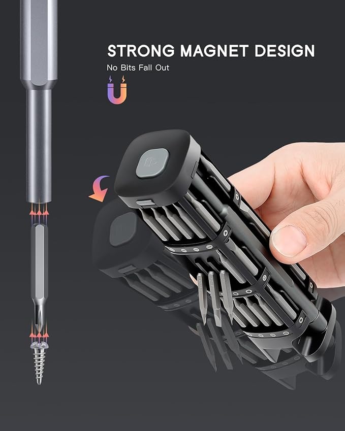 Kingsdun Precision Screwdriver Set, 46-in-1 Small Screwdriver with 42 Magneitc Bits Torx Star, Electronic Repair Tool Kit for Computer Laptop Macbook Xbox Phone Eyeglasses Switch RC Watch DIY