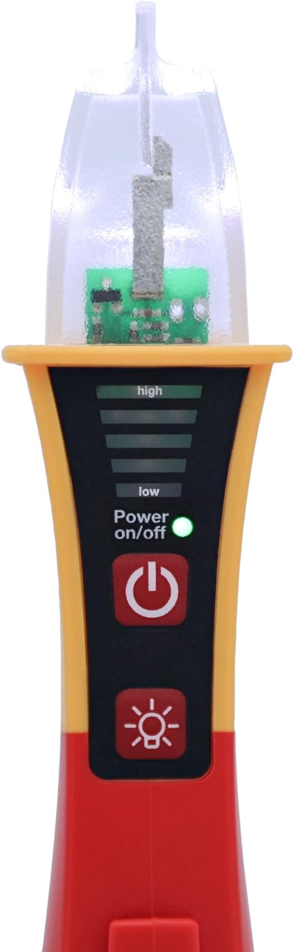 Wiha Non-Contact Voltage Tester Category IV 12-1000V AC with Flash Light - 25506, Red