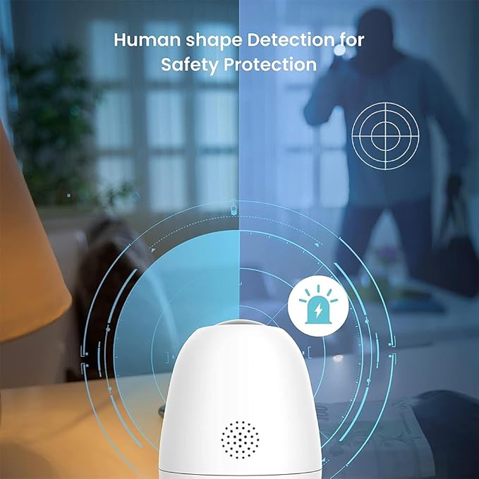 Tenda CP6 2K Indoor Wireless Pan Tilt Cameras for Home Security, Baby Monitor, Pet Camera with Phone APP, 2-Way Audio, Night Vision, Auto Tracking, Siren, AI Human & Motion Detection