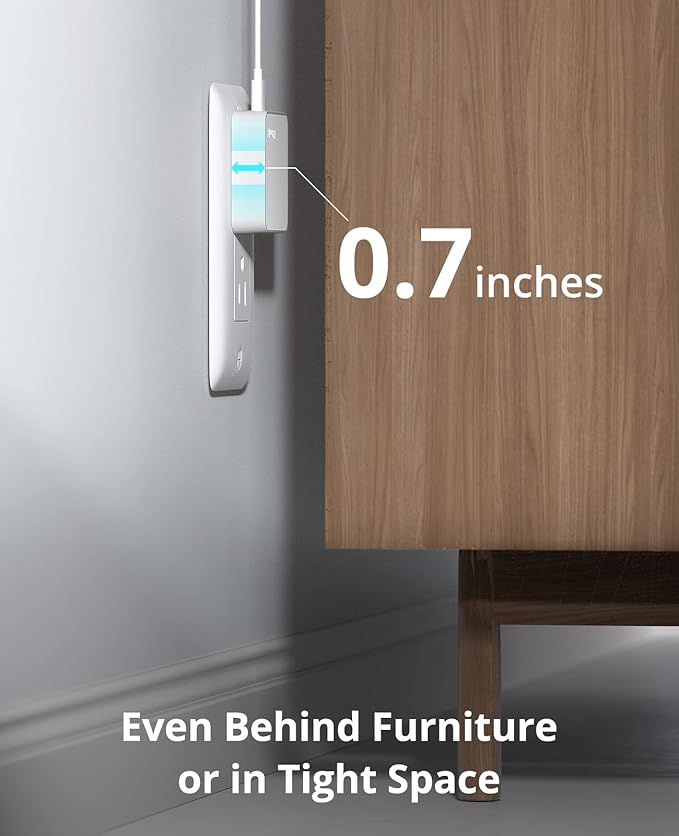 Nekmit Dual Port USB C Wall Charger, 40W PD Fast Charging USB C Wall Plug Adapter, Flat Thin Slim Charger Block for iPhone 14/14 Pro/14 Pro Max, Galaxy, MacBook Air, iPad, AirPods and More