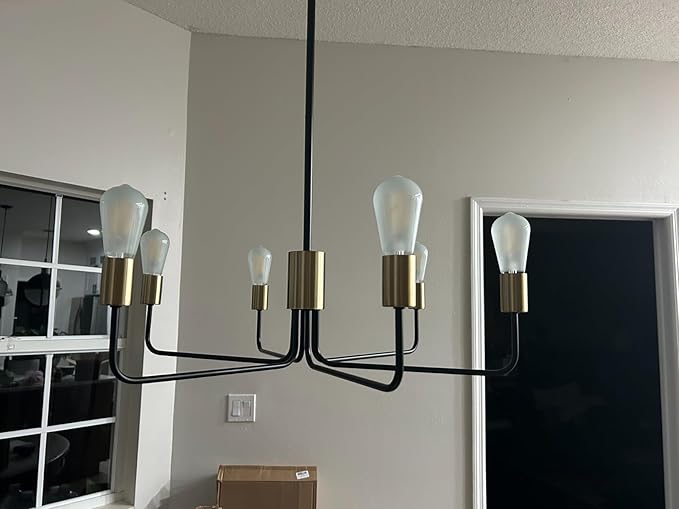 Dimmable Frosted Edison Bulbs,E26, 6W Equivalent 60W,600LM, Daylight White 5000K, AC120V,ST58 Antique LED Filament Bulbs with 90+ CRI, Frosted Glass, Pack of 6 (6W=60W Daylight)