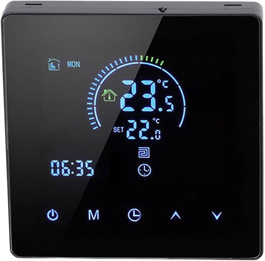 Programmable Smart Thermostat AC 90V-240V Intelligent Touchscreen LCD Display Thermostat for Home, Office, Shopping Malls (Regular Version)