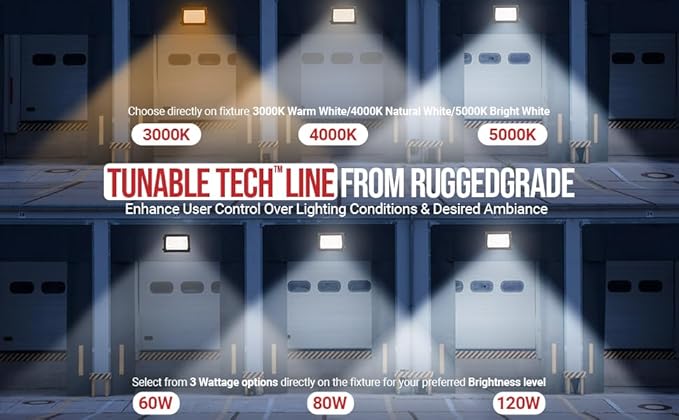 RuggedGrade 100W LED Wall Pack - Durado IV Series - 14,500 Lumens - 5000K Bright White - Semi Cut-Off - Outdoor LED Wall Light - DLC 5.1 Premium