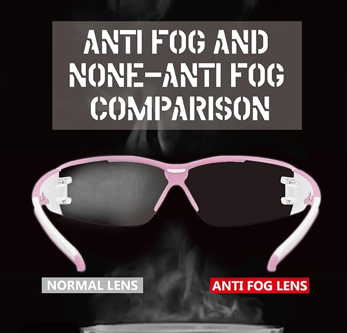 Super Flexible Lightweight Anti Fog Wrap-Around U6 Clear Shooting Safety Glasses with ANSI Z87.1 Scratch Resist