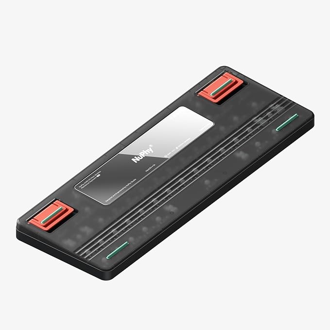 nuphy Air60 V2 Portable Wireless Keyboard 60% Low Profile Mechanical Keyboard Support QMK/VIA Compatible with Windows/mac OS/Linux Supports Bluetooth 5.1/2.4GHz/Wired (USB-C) Gateron Red Switch