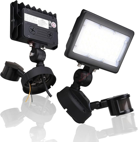 RuggedGrade 90W LED Flood Light | Kivo II CS Series | 13,050 Lumens | 3000K/4000K/5000K Daylight | Outdoor Waterproof Security Light | Flood Mount with Motion Sensor & Junction Box | DLC 5.1 Premium