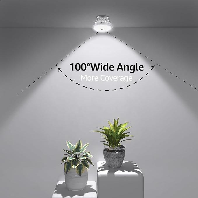 MASTERY MART 16 Pack Non-Dimmable GU10 LED Light Bulbs, 4W Bright 5000K Daylight White 35W Halogen Equivalent, 350lm Energy Saver for Track Lighting Fixture, Kitchen, Basement, 25000 Hours Lifespan