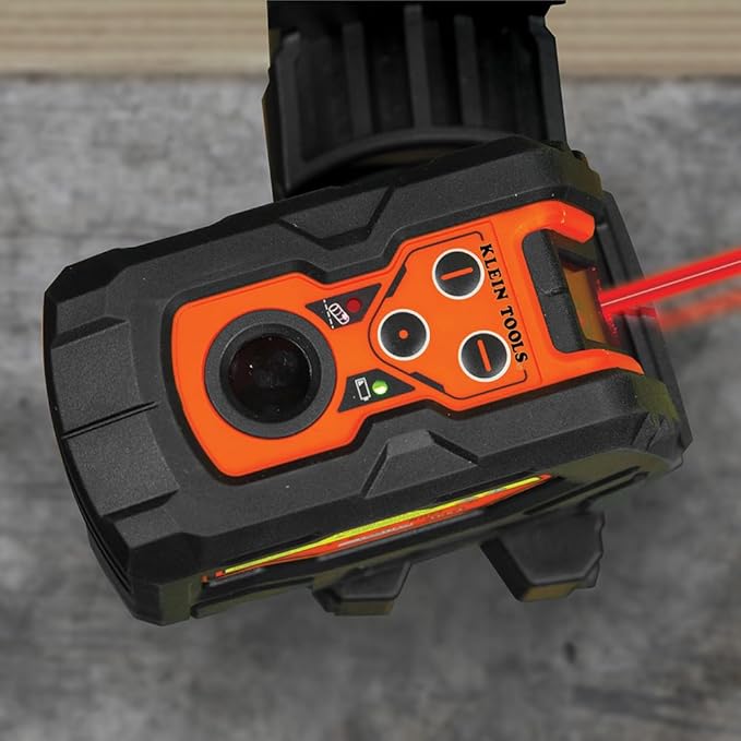Klein Tools 93LCLS Self-Leveling Laser Level with Bright Red Cross Lines and Plumb Spot, Magnetic and Ceiling Clamp Mounting