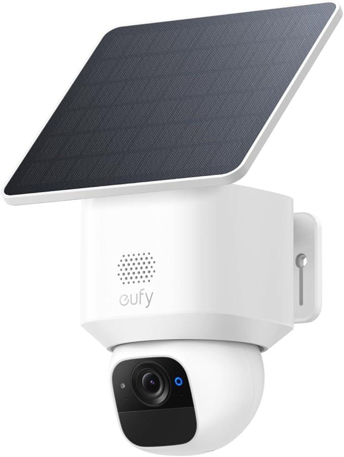 eufy Security SoloCam E30, Security Cameras Wireless Outdoor, Solar Camera Outdoor Wireless, 360° Pan, AI Tracking, 2K Clarity, No Monthly Fee, Supports Only 2.4GHz
