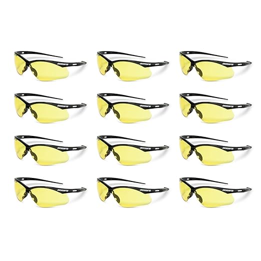 Jackson Safety SG Safety Glasses - Eye Protection for Men & Women - ANSI Z87.1 - Pack of 12 (Multiple Styles)