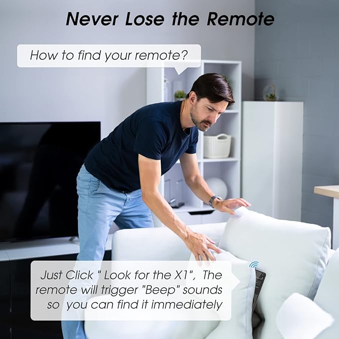 SofaBaton X1 Universal Remote, All-in-One Smart Universal Remote Control with Hub and App, Control Up to 60 IR/Bluetooth/WiFi Devices, Customize Activities