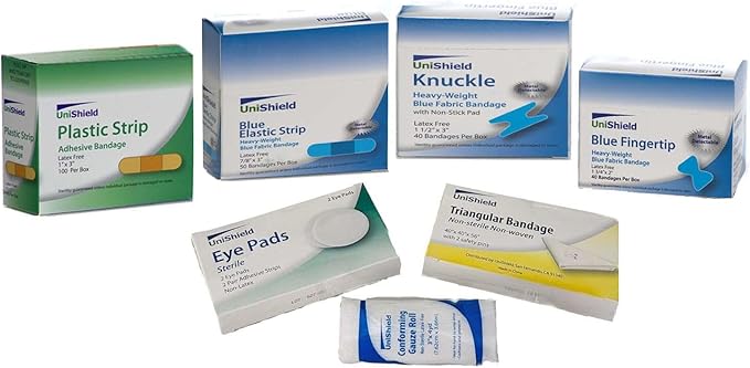 Restaurant Metal First Aid Cabinet, Wall Mountable (Class A with Tablets, 4 Shelf)