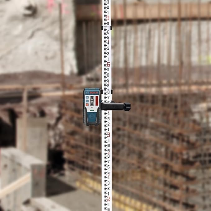 BOSCH LR1 650 Ft Red-Beam Rotary Laser Receiver, Includes Mounting Bracket & 9V Battery