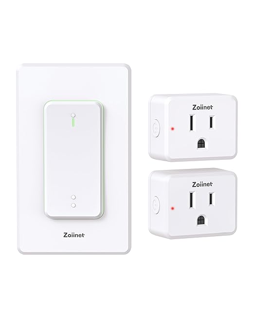 2-Gang Remote Control Outlet Plug Switches, Upgrade Dual Switch Design, Removable Double Wireless Light Switches, No Wiring No WiFi, 300 ft, 15A/1500W, Expandable, for Household Appliances