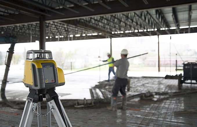 Spectra Precision LL300N-2 Laser Level, Self Leveling Kit with HL450 Receiver, Clamp, 15' Grade Rod / Inches and Tripod , Yellow