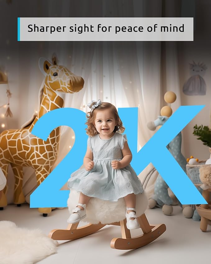 blurams Cameras for Home Security, 2K Pet Camera with Phone App, 360° PTZ Indoor Cameras, 2-Way Talk, Motion Tracking, Color/IR Night Vision, Cloud&SD, Works with Alexa (2Pack, 5GHz/2.4GHz Dual-Band)