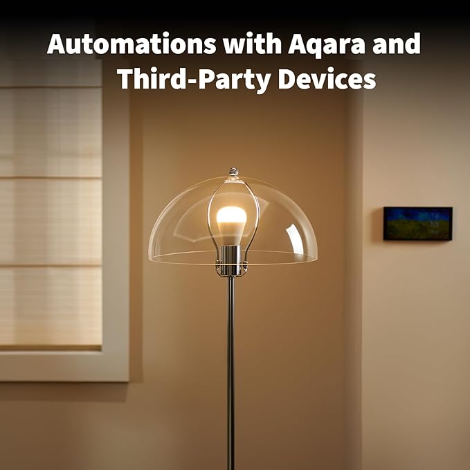 Aqara Thread/Zigbee Smart LED Light Bulb T2 E26, Tunable White (2700K-6500K), 75W Equivalent, Matter, Works with HomeKit, Alexa, Google & More