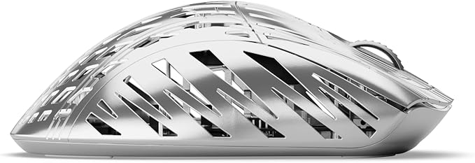 PWNAGE Stormbreaker Wireless Magnesium Gaming Mouse 8kHz - 50grams Ultralight Esports Pro Gamer Flawless Professional PAW3395 Optical Sensor 26,000 DPI - 8000Hz -100% PTFE Skates Ergo -Platinum