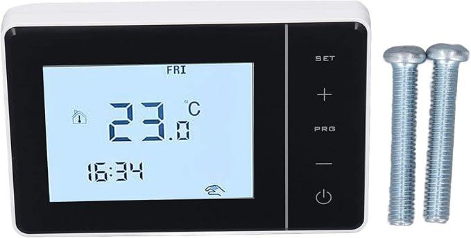 Programmable Thermostat TX9600TS Programmable Large Touchscreen Heating Cooling Thermostat, White