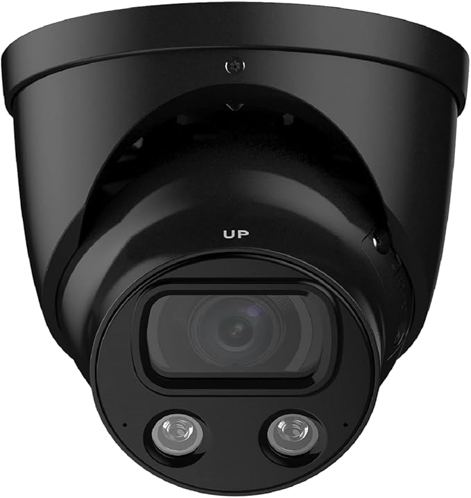 EmpireTech Surveillance & Security Cameras 4K Full-Color Ultra Low Light 8MP 1/1.2" CMOS Smart AI Turret IP Camera 1/1.2" CMOS,Built-in Mic,SMD 3.0,PoE and ePoE,IPC-Color4K-T 2.8mm-Black