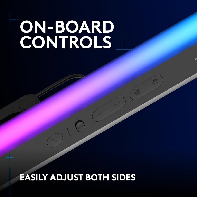 Logitech G Litra Beam LX Premium Dual-Sided RGB LED Streaming Key Light + C920X Pro Webcam Bundle