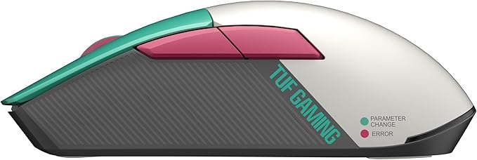 ASUS TUF Gaming Hatsune Miku Edition Mini Wireless Mouse – Right-Handed, 65g Lightweight, Compact, Tri-Mode Connectivity, 12K DPI, up to 134Hr Battery, RGB Miku Logo, PC/Mac Support - Aqua