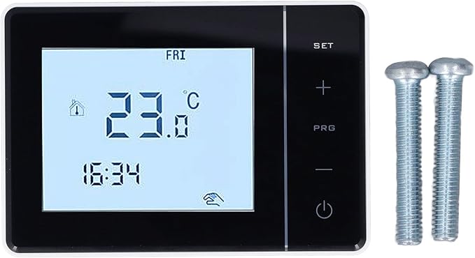 Programmable Thermostat TX9600TS Programmable Large Touchscreen Heating Cooling Thermostat, White