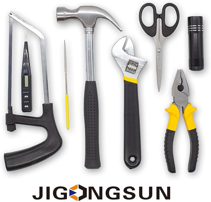 Tool Kit for Home and Tool Belt Kit, Toolbox Include 72PC Complete Tool Box Set, Mini Tool Kit and Toolbox Accessories and Tool Belts for Men Home Tool Kits for All Purpose