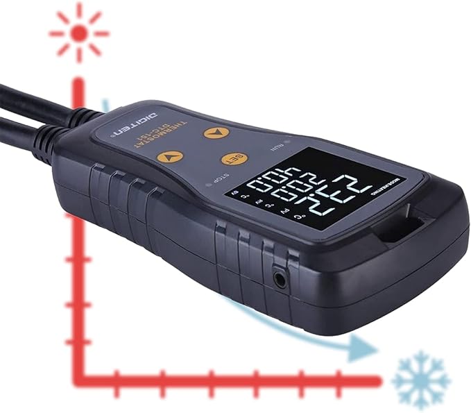DIGITEN DTC151 Temperature Controller Plug-in Thermostat Cooling Heating Temperature Controller Outlet GreenhouseThermostat for Germination Incubation Homebrewing