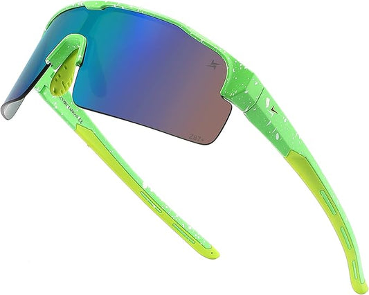 X Power ANSI Z87+ Safety Shield Sunglasses Impact Resistant Polycarbonate Lens & Frame (Made In Taiwan)
