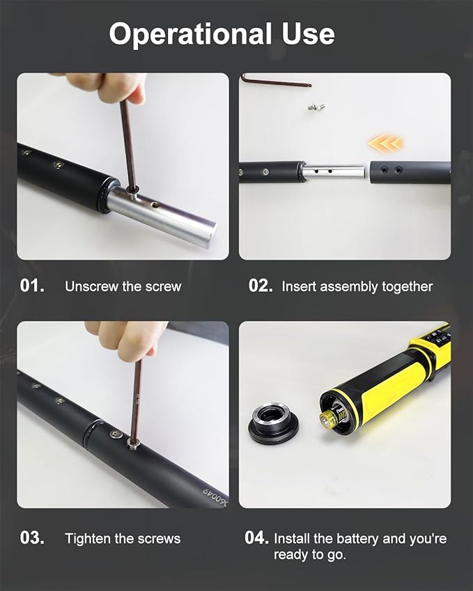 Digital Torque Wrench 3/4-Inch Drive, 15-1000 Nm (11-737.5 ft-lb), ±2% Accuracy, Vibration/Buzzer /LED Alert, 5 Units, 9 Presets & 500 Data Storage, 3/4 Torque Wrench for Truck, Heavy Machinery