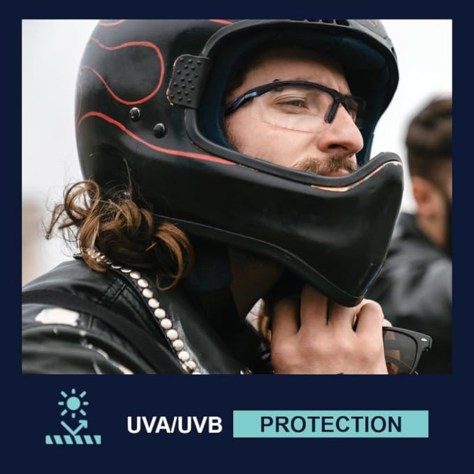 Bifocal Safety Glasses - Safety Glasses with Readers for Healthcare, Woodworkers, Motorcyclists, Workshop - Ansi Z87+