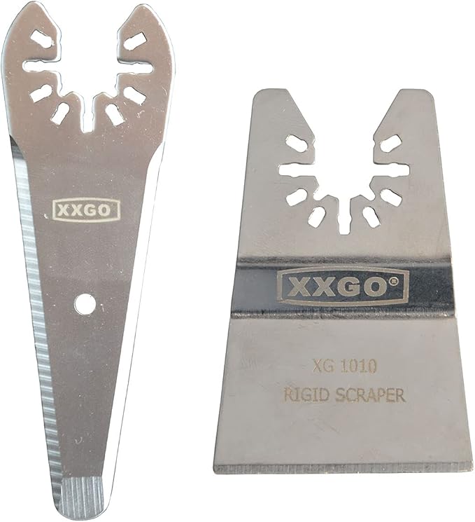 XXGO 120 Pcs Oscillating Multitool Blades Accessories Kits Compatible with Bosch, Chicago, Craftsman, Dremel, Fein, Harbor Freight, Milwaukee, Porter Cable, Ridgid, Ryobi, Rockwell XG1201