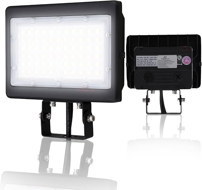 RuggedGrade 30W LED Flood Light | Kivo II Series | 4,350 Lumens | Color Selectable 3000K/4000K/5000K | 145LM/W | Outdoor Waterproof Security Light | Yoke Mount with Photocell | DLC 5.1 Premium