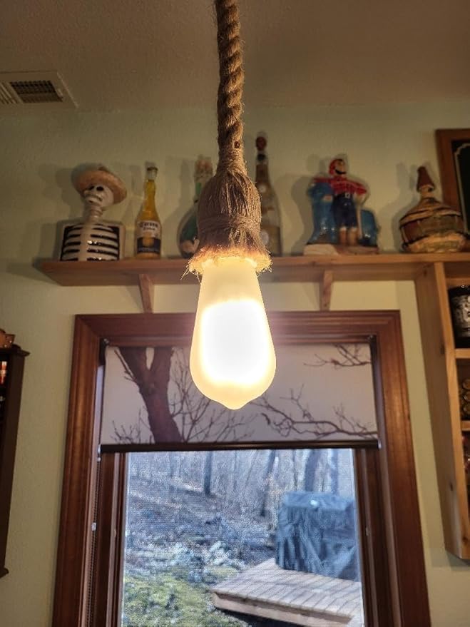 Dimmable e26 Frosted LED Edison Bulbs, 4W, Equivalent 40W, 400LM,Warm White 2700K,AC120V,ST58 Frosted Light Bulbs with 90+ CRI,Pack of 6 (4W=40W Warm White)