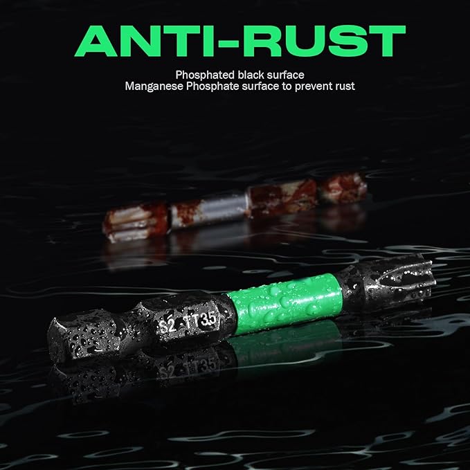 27PCS Impact Torx Bit Set (TT7-TT40), S2 Steel Security with Tamper Proof & Magnetic Screwdriver Bits, 1"&2" Long CNC Machined Torx Set with Compact Storage Case