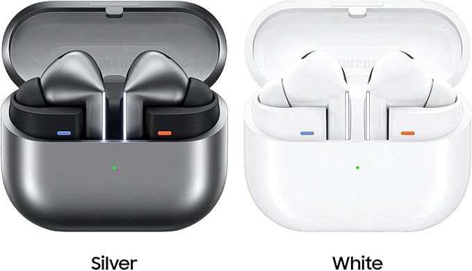 Samsung Galaxy Buds 3 Pro AI True Wireless Bluetooth Earbuds, Noise Cancelling, Sound Optimization, Redesigned Comfort Fit, White [US Version, Amazon Exclusive, 2Yr Warranty]