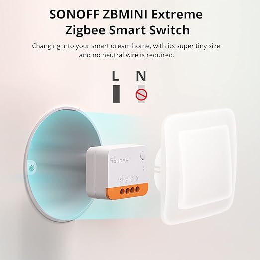 SONOFF ZBMINIL2 Extreme Zigbee Smart Light Switch (2 Way), Works with Alexa, SmartThings Hub, Google Home&SONOFF ZBBridge-P, ZigBee Hub Required, No Neutral Required
