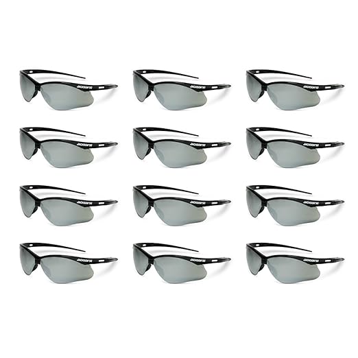 Jackson Safety SG Safety Glasses - Eye Protection for Men & Women - ANSI Z87.1 - Pack of 12 (Multiple Styles)